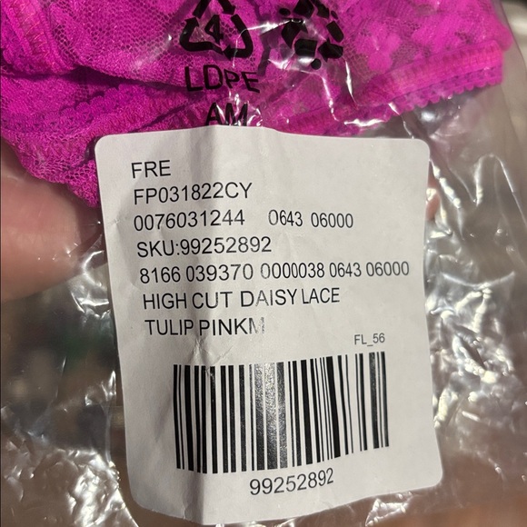 Free People Pink Lace Thong - Picture 3 of 4
